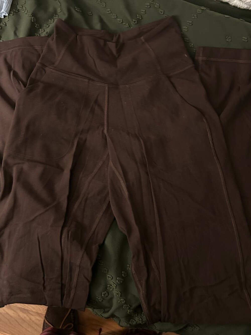 Lululemon Brown Define High-Rise Wide-Leg Pant in Luon - Picture 2 of 3